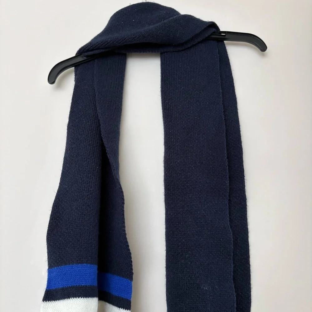 Old Navy Navy Scarf with Stripes